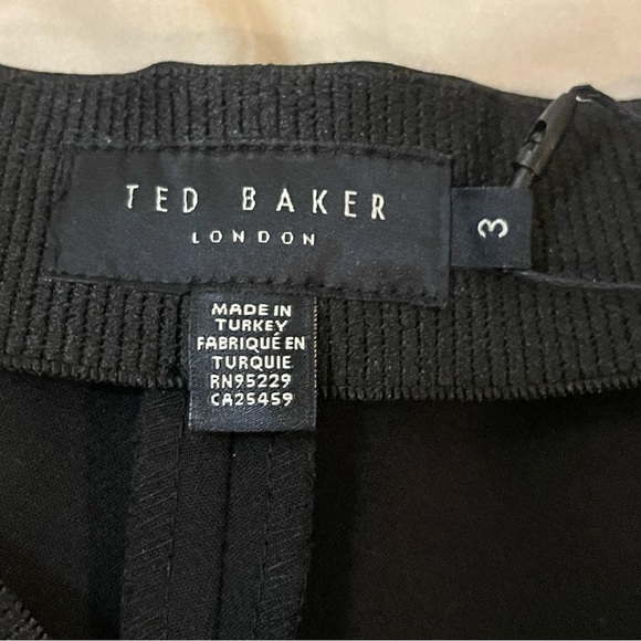 Ted Baker NWT BEVIS High Waisted Women's Black Exaggerated Kickflare Trouser - Picture 7 of 11